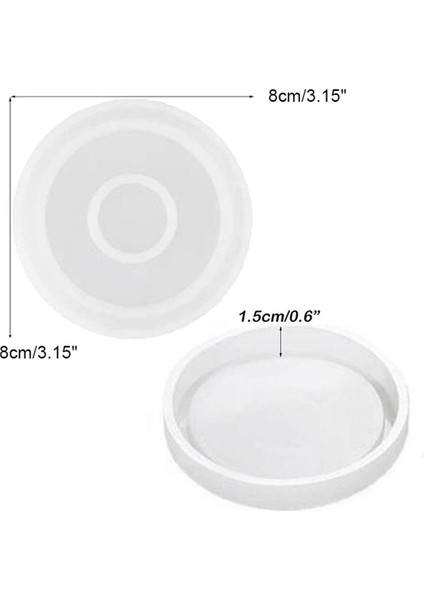 12 Paket Yuvarlak Silikon Bardak, Reçine, Beton, Çimento ve Polimer Kil ile Döküm Için Şeffaf Epoksi (Yurt Dışından) fırsatları
