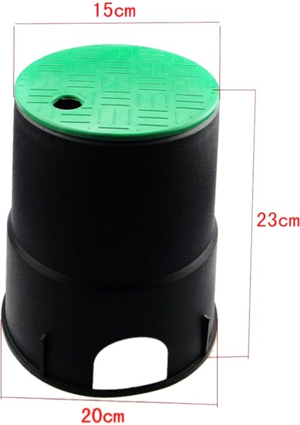 2x 6in Bahçe Çim Yeraltı Vana Kutusu Kapağı Yağmurlama Sulama Vana Kapağı Kapağı (Yurt Dışından)