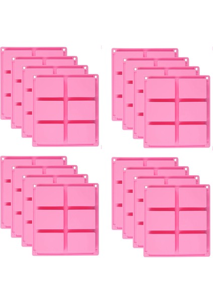 16 Paket Silikon Sabun - Kek, Cupcake, Muffin, Kahveli Kek, Puding ve Sabun Için 6 Gözlü Dıy Sabun (Yurt Dışından)