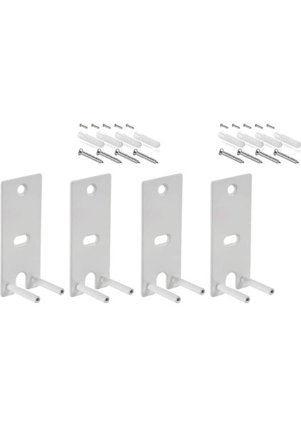 Omnijewel Lifestyle 650 Için 2 Çift Duvara Montaj Braketi, Hoparlör Duvara Montaj Braketlerinin Değiştirilmesi, Beyaz (Yurt Dışından)