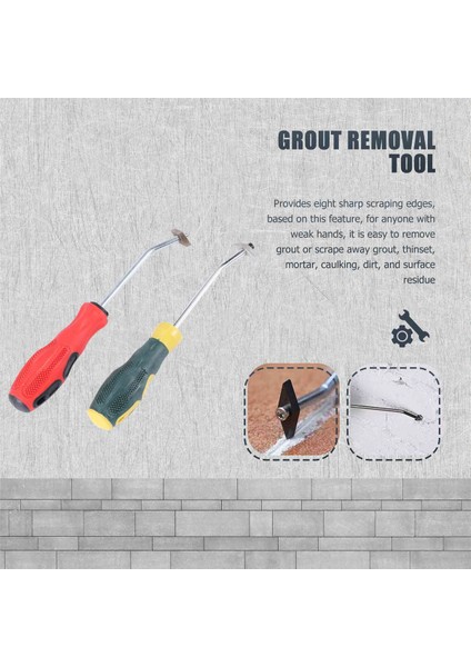 4 Adet Harç Temizleme Aracı, Kalafat Temizleme Aracı, Harç Temizleyici, Scrubber Fırça, Fayans Derz Temizleme Fırçası (Yurt Dışından)