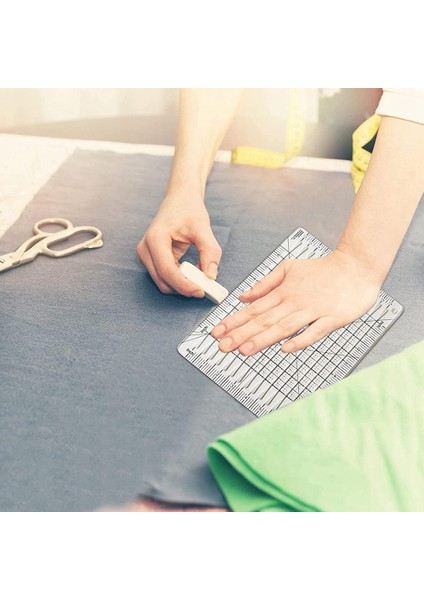 Dikiş Cetveli Kumaş Kesme Cetveli Kapitone Malzemeleri Araçları Dikiş Malzemeleri Kumaş Kesici Patchwork Şablon Dıy 6 Inç (Yurt Dışından) fırsatları