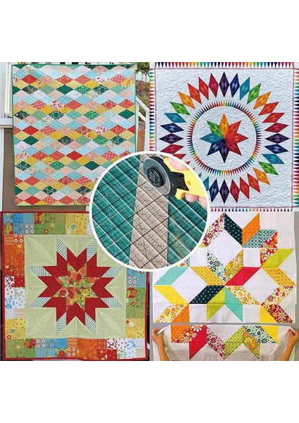 Dikiş Cetveli Kumaş Kesme Cetveli Kapitone Malzemeleri Araçları Dikiş Malzemeleri Kumaş Kesici Patchwork Şablon Dıy 6 Inç (Yurt Dışından) indirimleri