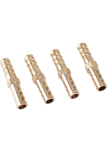 4 Kalınlaştırılmış Pirinç Trakeal Alın Eklemleri Düz Satır Içi Iki Yönlü Oksijen Tüpü Düz Bağlantı Parçaları (8-8mm) (Yurt Dışından) fiyatları