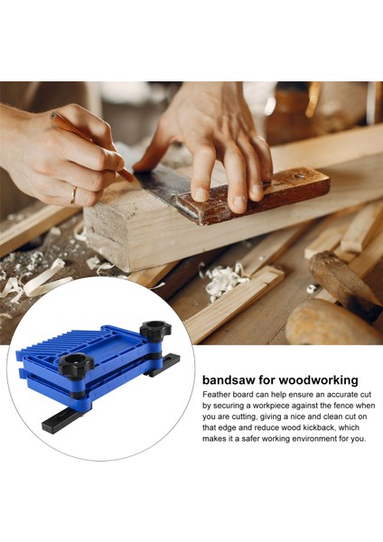 2 Adet Ayarlanabilir Ağaç Işleme Aletleri Masa Testereleri Için Tüy Tahtası, Yönlendirici Masalar ve T Yuvalı Şerit Testere, Gönye Yuvaları-Mavi (Yurt Dışından) indirimleri