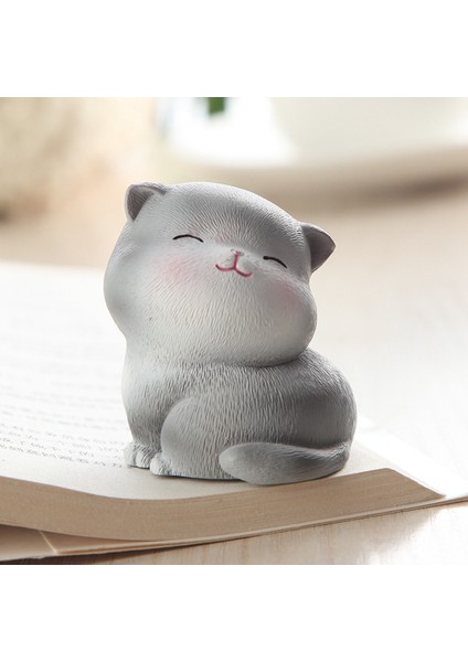 Mum Kalıbı, Kalınlaştırılmış 3D Üç Boyutlu Kedi Mumu Silikon Kalıp, Dıy Aromaterapi Alçı Sabunu Süsleme (Kedi A) (Yurt Dışından)