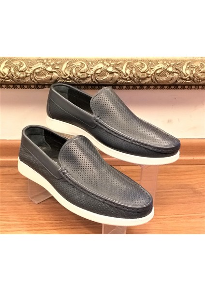 Bagsshoes 15003 Erkek Günlük Hakiki Deri Evalı Anatomik Taban Loafer Ayakkabı