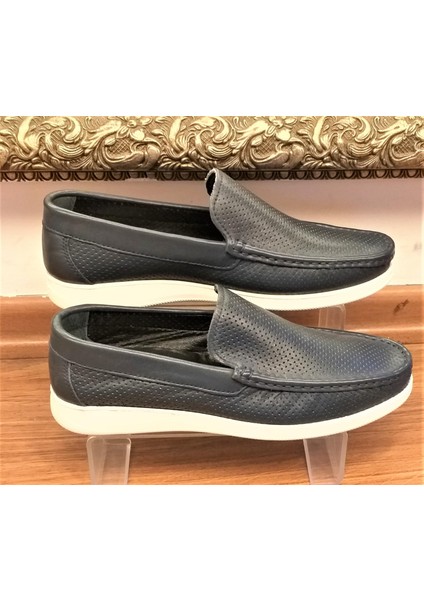 Bagsshoes 15003 Erkek Günlük Hakiki Deri Evalı Anatomik Taban Loafer Ayakkabı