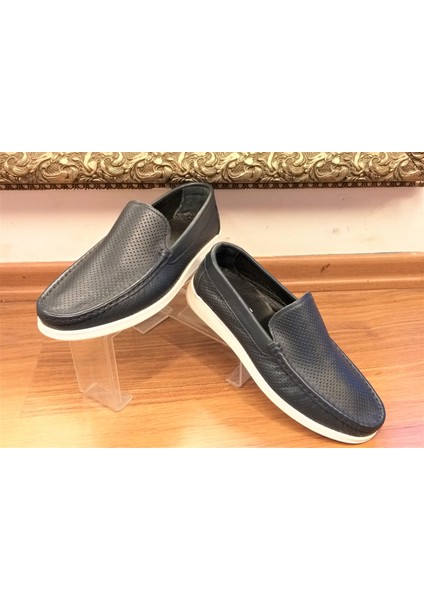 Bagsshoes 15003 Erkek Günlük Hakiki Deri Evalı Anatomik Taban Loafer Ayakkabı