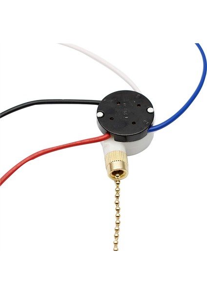 2 Adet Tavan Vantilatörü Işıkları Anahtarı Zingear ZE-208S E89885 3 Hız 4 Telli Fan Anahtarı Çekme Zinciri, Fan Işıkları Anahtarı, Bronz (Yurt Dışından)