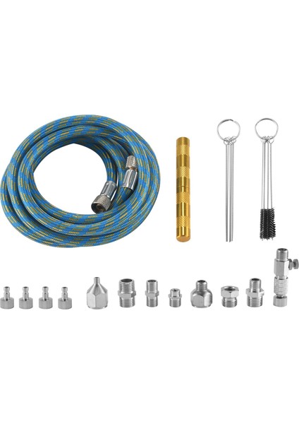 16PCS Airbrush Adaptör Seti, Airbrush Adaptörü, Hızlı Bırakma Konnektörü, Hava Kompresörü Için Airbrush Sprey Temizleme Aracı (Yurt Dışından)