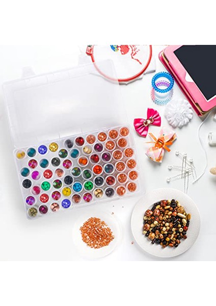 2 Paket Kutu, 120 Izgaralı Plastik Boncuk Saklama Kabı, 5d Nakış Aksesuarları Depolama Organizatör (Yurt Dışından) fiyatları