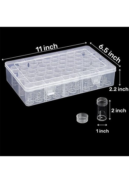 2 Paket Kutu, 120 Izgaralı Plastik Boncuk Saklama Kabı, 5d Nakış Aksesuarları Depolama Organizatör (Yurt Dışından) indirimleri