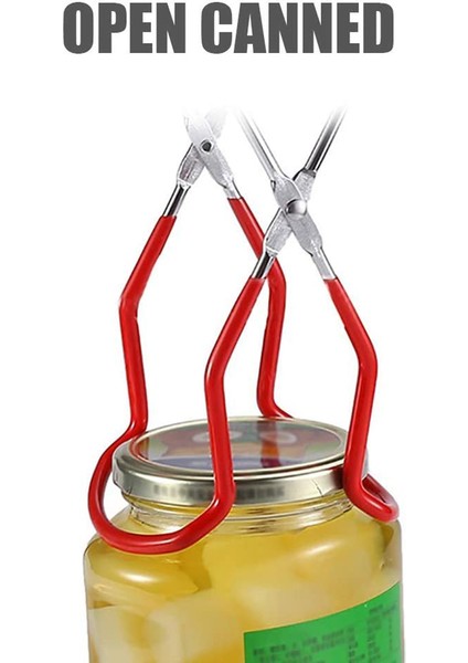 Konserve Kavanoz Kaldırıcı Maşa Paslanmaz Çelik Kavanoz Kaldırıcı Kavrama Saplı Konserve Kavanoz Kaldırıcı Maşa Güvenli ve Güvenli Klip Için (Yurt Dışından)