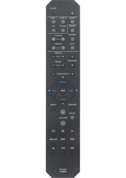 RAX33 ZU4926 Ses/video Için Uzaktan Kumanda R-S202 R-S202BL Ağ Doğal Ses Stereo Alıcı (Yurt Dışından)