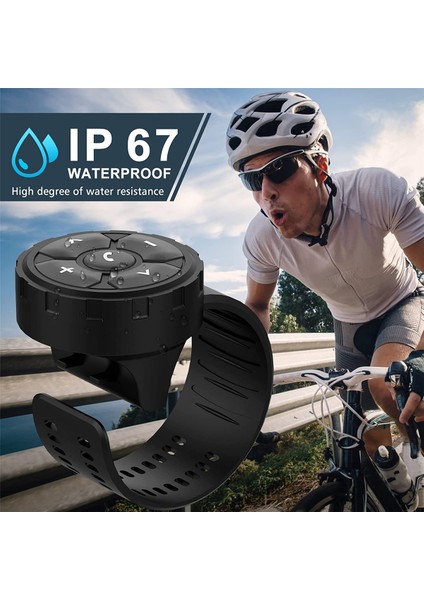 Araba Bluetooth Akıllı Uzaktan Kumanda Askı ile Kablosuz IP67 Araba Bisiklet Motosiklet Için Su Geçirmez Telefon Denetleyicisi (Yurt Dışından)