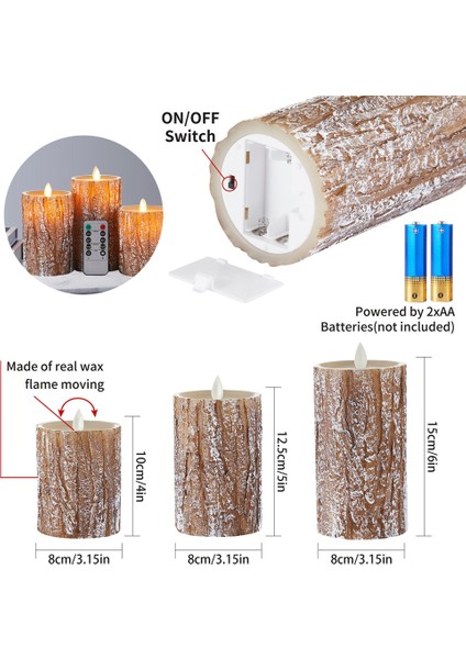 Uzaktan Kumanda LED Elektronik Mum Işığı Seti Simülasyon Salıncak 10 Düğme Uzaktan Kumanda Zamanlayıcı Mum Işıkları, A (Yurt Dışından) modelleri