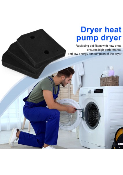3 Pcs Yedek Kurutucu Filtresi 9164761 Kurutucu Isı Pompası Kurutucu Filtre Mat Aktif TDB230WP TCE530WP, Vb (Yurt Dışından)