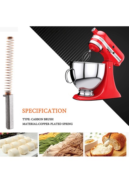 W10380496 Stand Mikser Karbon Motor Fırçası ve Mikserler Için Motor Fırçası Yeni AP5178083,PS3495098,6 Paket (Yurt Dışından)