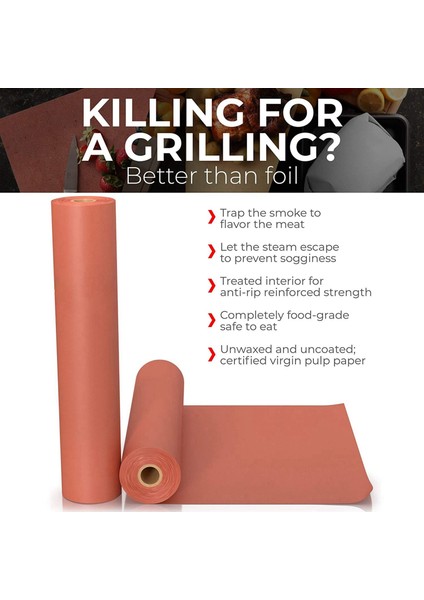 2 Adet 45,7CMX53. Pembe Kraft Kasap Kağıt Rulosu Gıda Sınıfı Şeftali Tüm Çeşitlerde Et Içmek Için Ambalaj Kağıdı (Yurt Dışından) indirimleri