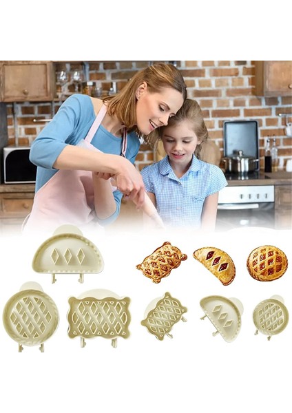 Mini El Pasta Kalıp Seti, Kafes Cep Pasta Presi, Dayanıklı Abs Plastik Hamur Kalıbı (Yurt Dışından) fiyatları