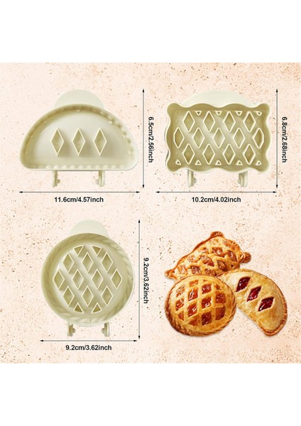 Mini El Pasta Kalıp Seti, Kafes Cep Pasta Presi, Dayanıklı Abs Plastik Hamur Kalıbı (Yurt Dışından) modelleri