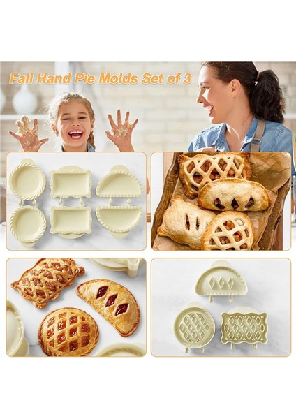 Mini El Pasta Kalıp Seti, Kafes Cep Pasta Presi, Dayanıklı Abs Plastik Hamur Kalıbı (Yurt Dışından) fırsatları