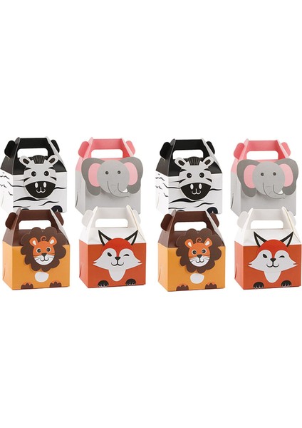 40 Adet Hayvan Parti Çantaları, Kağıt Hediye Çantaları, Çocuklar Için Küçük Kağıt Torbalar Parti, 4 Orman Tema Doğum Günü Partisi (Yurt Dışından)