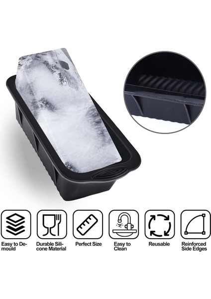 Buz Bloğu Kalıbı, Soğuk Dalma Veya Soğutucular Için 4 Paket 9.4lbs Buz Küpleri, Buz Banyosu Soğutucu Için Yeniden Kullanılabilir Silikon Buz Kalıbı (Yurt Dışından) modelleri