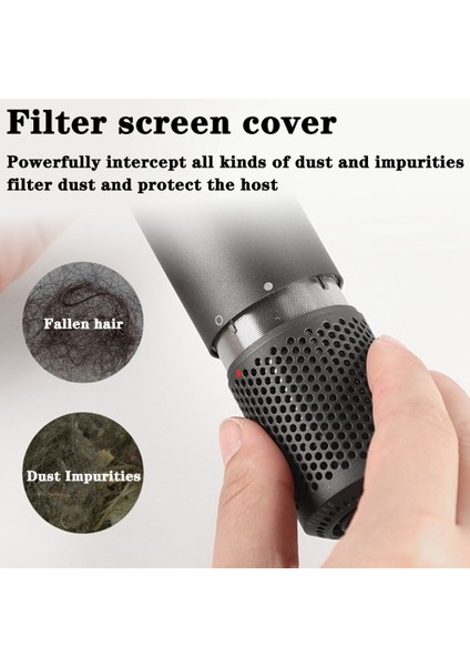 Dış Filtre Kapağı HD01 HD03 HD08 Saç Kurutma Makinesi Toz Geçirmez Süzgeç Filtre Net Parça Temizleyici Aksesuarları E (Yurt Dışından)