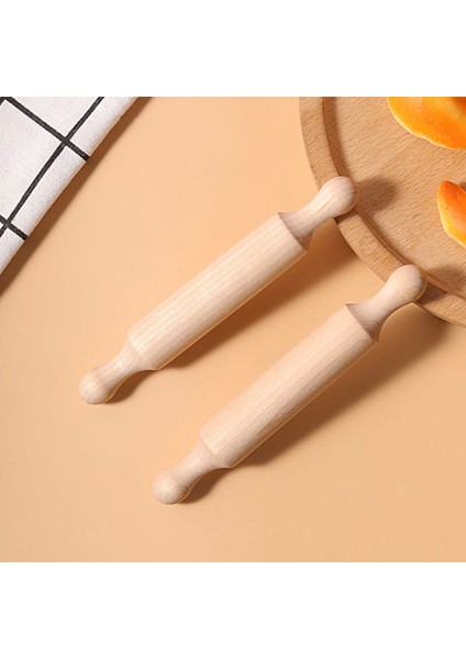7ın Ahşap Mini Oklava Uzun Mutfak Pişirme Küçük Hamur Oklava Çocuklar Için Fondan Pasta Pizza Işçiliği 10 Adet (Yurt Dışından)