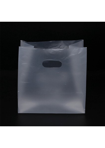 250 Adet Size Plastik Hediye Çantası Plastik Alışveriş Saplı Çanta Noel Düğün Parti Hediye Çantası Şeker Kek Küçük (Yurt Dışından)