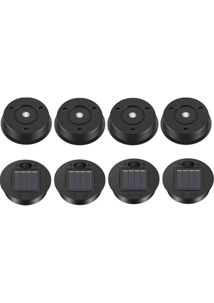 8 Adet Güneş Işıkları Yedek Üst Güneş Fener Parçaları LED Güneş Paneli Fener Kapağı Işıkları Açık Asılı Dekorlar (Yurt Dışından)