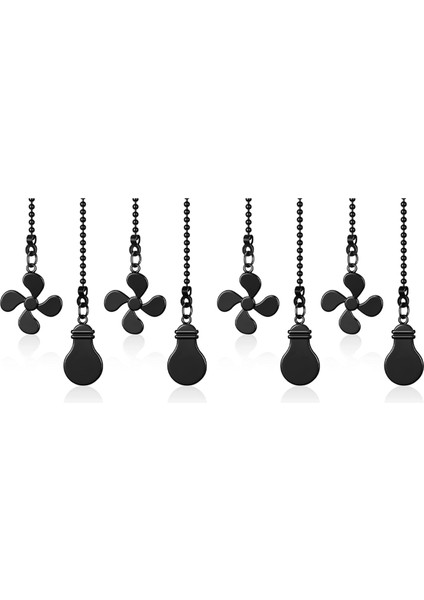 2x Tavan Vantilatörü Çekme Zinciri Fan Uzatma Zinciri Fan Zinciri Dekoratif 12 Inç Tavan Vantilatörü Zinciri Genişletici Süs C Çeker (Yurt Dışından)