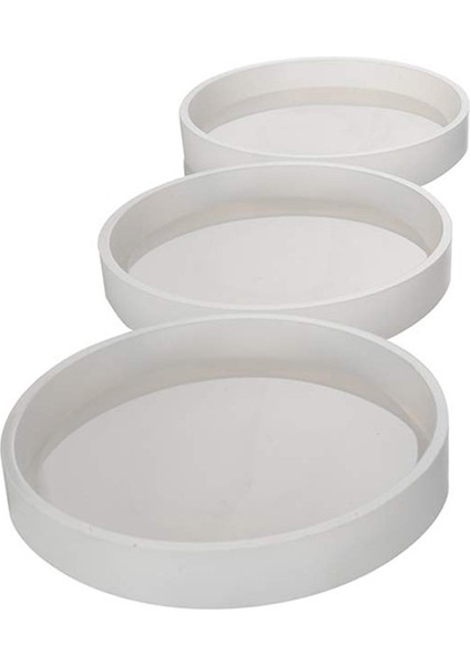 3 Paket Büyük Dıy Yuvarlak Bardak Silikon Kalıp, Çap 3,94 Inç/10 Cm, Reçine, Çimento ile Döküm Için (Yurt Dışından)
