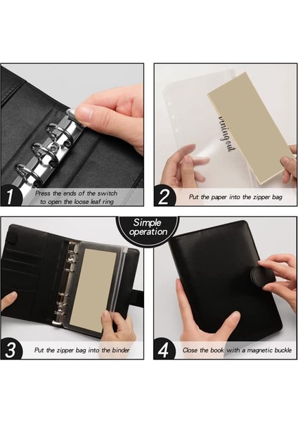 Bütçe Bağlayıcı Nakit Zarflar Cüzdan A6 Tasarruf Bağlayıcı Seti Nakit Doldurma Bütçe Cüzdan Para Organizatör Bütçe Sayfası A ile (Yurt Dışından) fırsatları