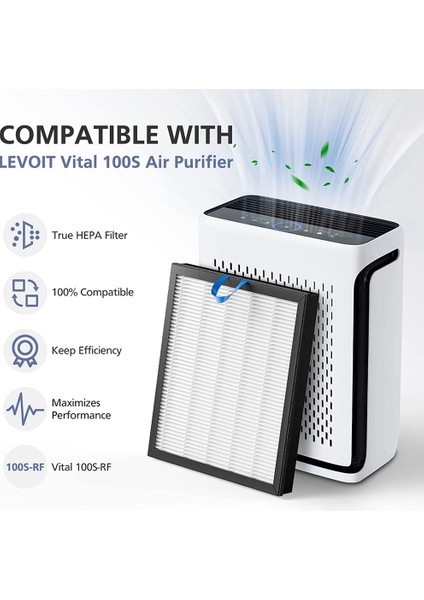 Vital 100S Hava Temizleme Cihazı Için Hepa Filtre, Yüksek Verimli Aktif Karbon Ön Filtre, Vital 100S-RF, 2'li Paket (Yurt Dışından) fırsatları