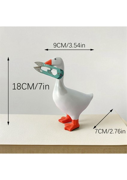 Manyetik Kaz Ördek Anahtar Tutucu, Oda Sevimli Figürler Süs Kaz Merch Hayvan Heykelleri Ev Dekor Için (Yurt Dışından) fırsatları