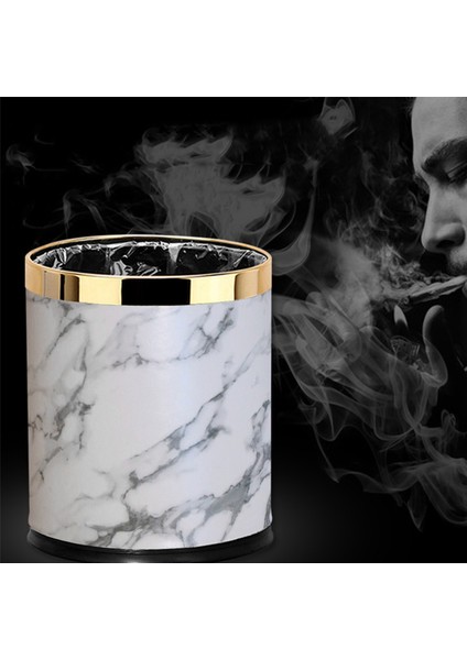 2x Çöp Tenekesi, Mermer Desen 10L Çöp Tenekesi Kutusu Kova Çapı Çöp Kutuları Oturma Odası Banyo Mutfak Çöp Kovası Çöp Kutusu (Yurt Dışından) modelleri