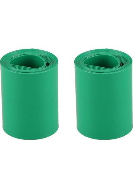 2x 2m 50MM Koyu Yeşil Pvc Isıyla Daralan Makaron Sargısı, 2 x 18650 Için (Yurt Dışından)