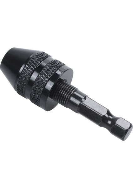 3x Anahtarsız Matkap Chuck Tornavida Darbeli Sürücü Adaptörü 1/4 Inç Matkap Siyah 0.3-3.6mm (Yurt Dışından)