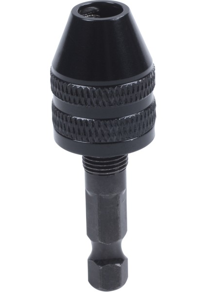 3x Anahtarsız Matkap Chuck Tornavida Darbeli Sürücü Adaptörü 1/4 Inç Matkap Siyah 0.3-3.6mm (Yurt Dışından)