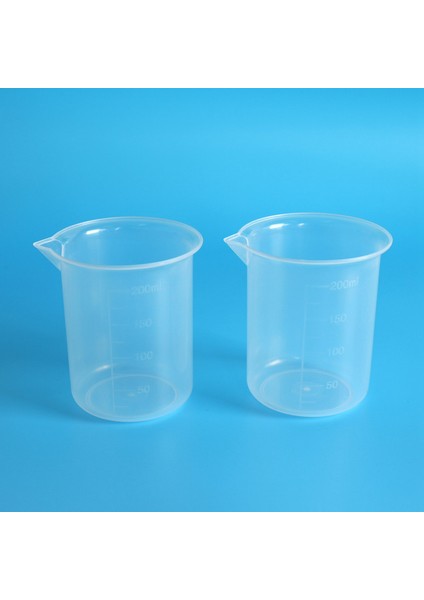 Mutfak Laboratuarı Mezun Beher Şeffaf Plastik Ölçüm Kabı Kapaklı Ölçüm Sürahisi 200ML 4 Adet ile Kalınlaşmak (Yurt Dışından) fiyatları