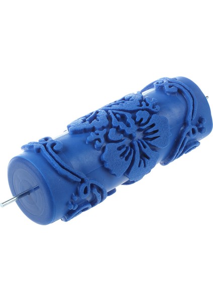 2x Makine Çiçekleri Için Dekoratif Motifli Boya Rulosu / Mavi 15 cm (Yurt Dışından)