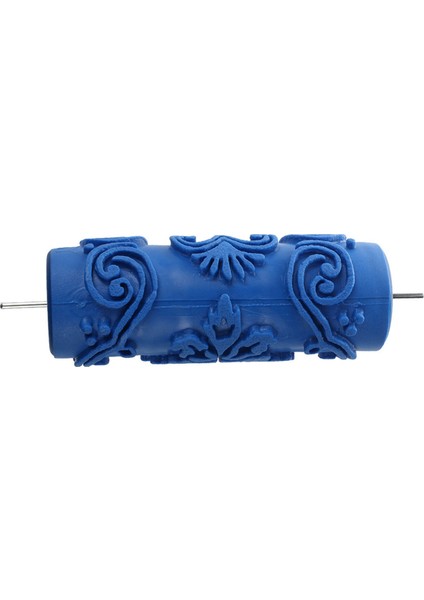 2x Makine Çiçekleri Için Dekoratif Motifli Boya Rulosu / Mavi 15 cm (Yurt Dışından)