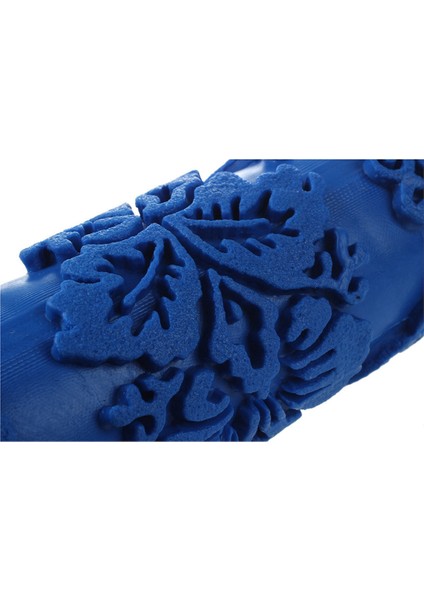 2x Makine Çiçekleri Için Dekoratif Motifli Boya Rulosu / Mavi 15 cm (Yurt Dışından)