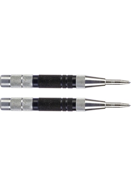 2x Süper Güçlü Otomatik Merkez Zımbası ve Genel Otomatik Merkez Zımbası Ayarlanabilir Yaylı Metal Matkap Aleti (Yurt Dışından)