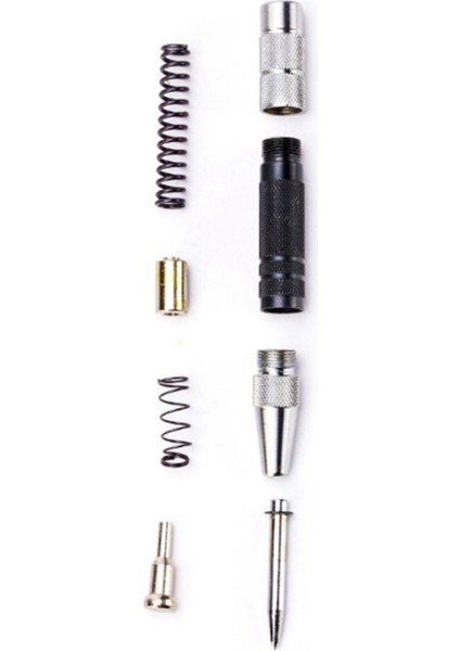 2x Süper Güçlü Otomatik Merkez Zımbası ve Genel Otomatik Merkez Zımbası Ayarlanabilir Yaylı Metal Matkap Aleti (Yurt Dışından)