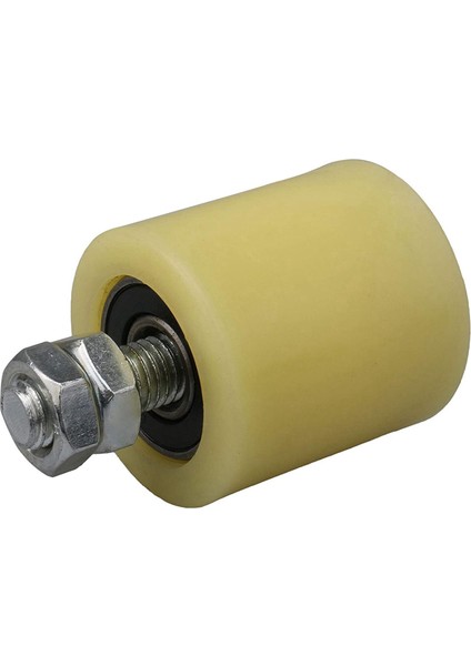 4 Adet 48X50MM Sarı Gümüş Naylon Çelik Düz Makaralı Rulman Kılavuz Tekerlek 6201 M12 Vida Elektrikli Kapı Sürgülü Kapı (Yurt Dışından)