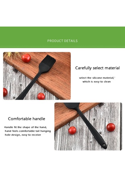 Silikon Spatula 3 Parça Set Kek Spatula Yağ Fırçası Silikon Set Kek Spatula Yağ Fırçası Pişirme Aracı Set (Yurt Dışından)